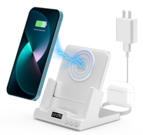 PS508.  Desktop type four in one wireless charger headset wireless charger;  watch wireless charger car key wireless charger QI wireless charger