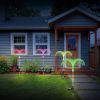 4Pcs Solar Powered Jellyfish Lights IP44 Waterproof Decorative Outdoor Lamps 7 Color Changing Night Light