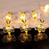 1 Set Of Little Bee LED String Lights; Christmas Decorative Lights; Copper Wire String Lights; 6.6ft/2m 20 Lights