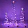 3/4/6FT Battery Lighted Spiral Christmas Trees/RGBY