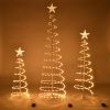 3/4/6FT Battery Lighted Spiral Christmas Trees/WARM