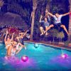 Solar LED Floating Lights IP65 Waterproof Garden Pool 7 Color Changed Hanging Ball Lights