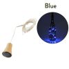 1pc 10/20 LED Solar Wine Bottle Cork Shaped String Lights; Garland Wire Fairy String Light; 3.3/6.6ft; Outdoor Party Decoration