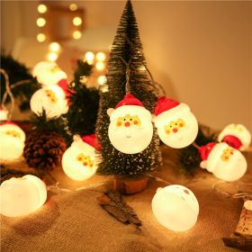 Led Christmas Holiday Decorative Lights Santa Claus Snowman Lights String Solar Lights (size: 7M50L)