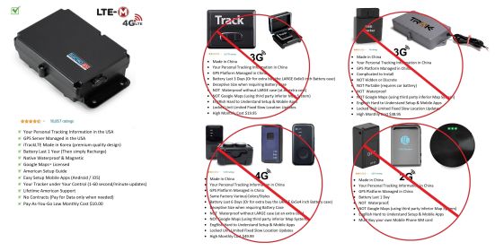 SOS Alarm Capable 4G GPS Vehicle Real-time Tracking Device (SKU: g69394ggpscatm1b)