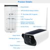 1080P Solar Powered WiFi IP Camera Two-Way Intercom Security Surveillance Camera