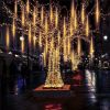 50cm Lights Meteor Shower Rain 10 Tube Xmas Snowfall Tree Outdoor Light