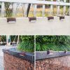 4pcs Solar LED Deck Light Outdoor Garden Lighting Patio Railing Path Lamp