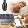 E27 WiFi Bulb Camera 1080P FHD WiFi IP Pan Tilt Security Surveillance Camera