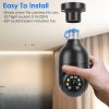 E27 WiFi Bulb Camera 1080P FHD WiFi IP Pan Tilt Security Surveillance Camera