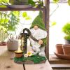 Cartoon Gnome Dwarf Statue Garden Lighting Waterproof Resin Figurines Solar Light Outdoor Lawn Courtyard Night Decorative Lamp